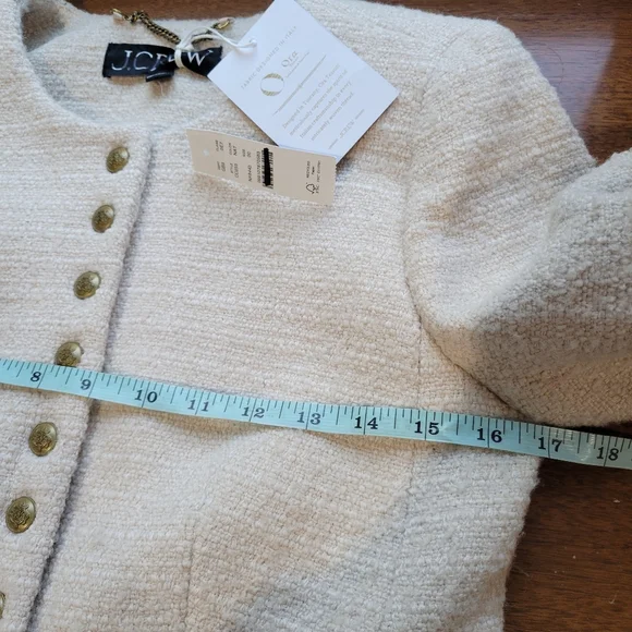 J Crew Bridgette lady jacket in tweed CO255 Size 00 NWT - Picture 8 of 8